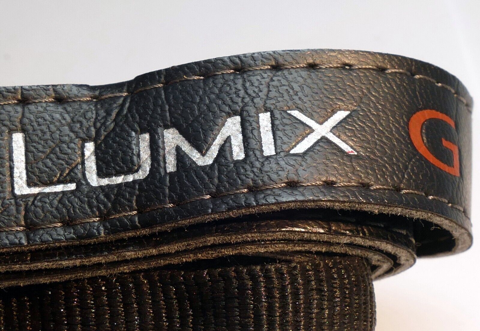 Panasonic Lumix G Shoulder Camera  Strap 2cm wide Black Leather  - Genuine OEM