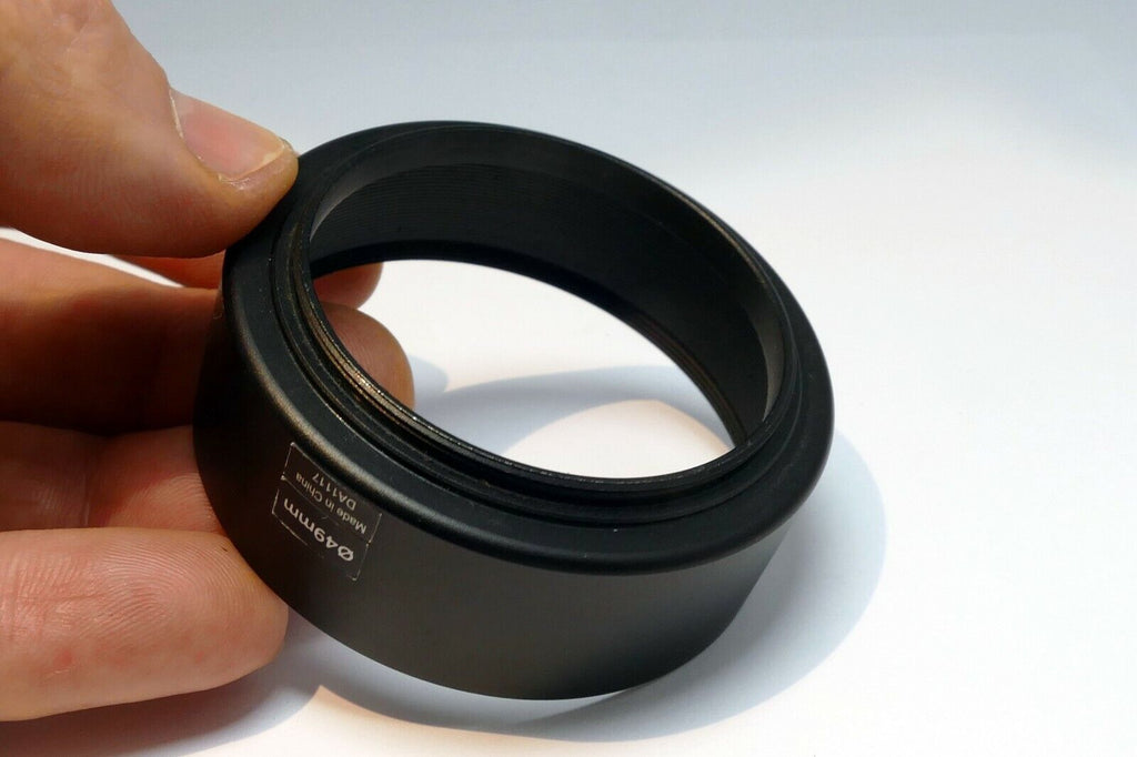 49mm Lens Hood Shade screw in for 135mm f2.8 85mm  telephoto metal