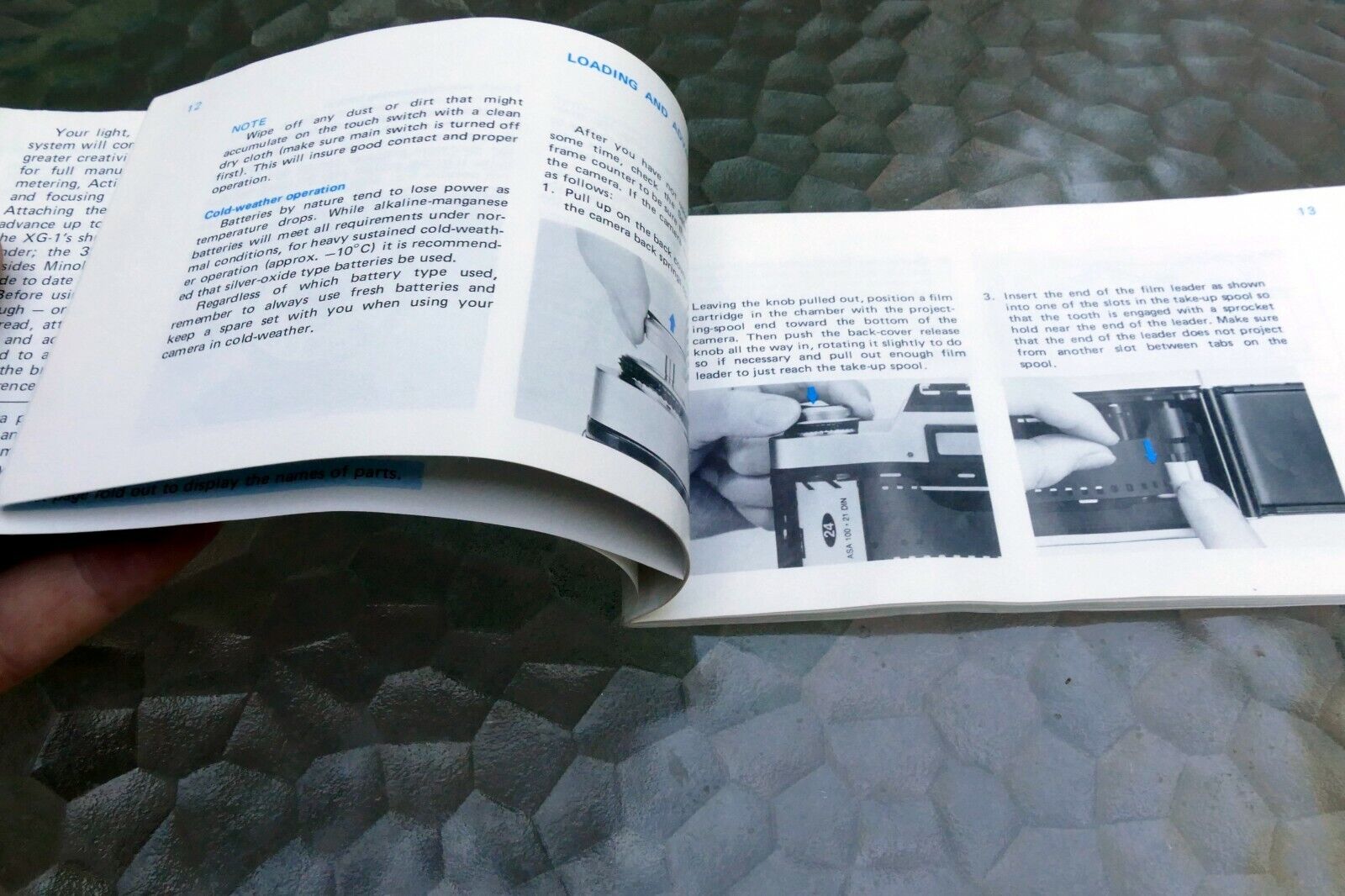 Minolta XG-1 (n) camera Owner's Instruction manual guide E English