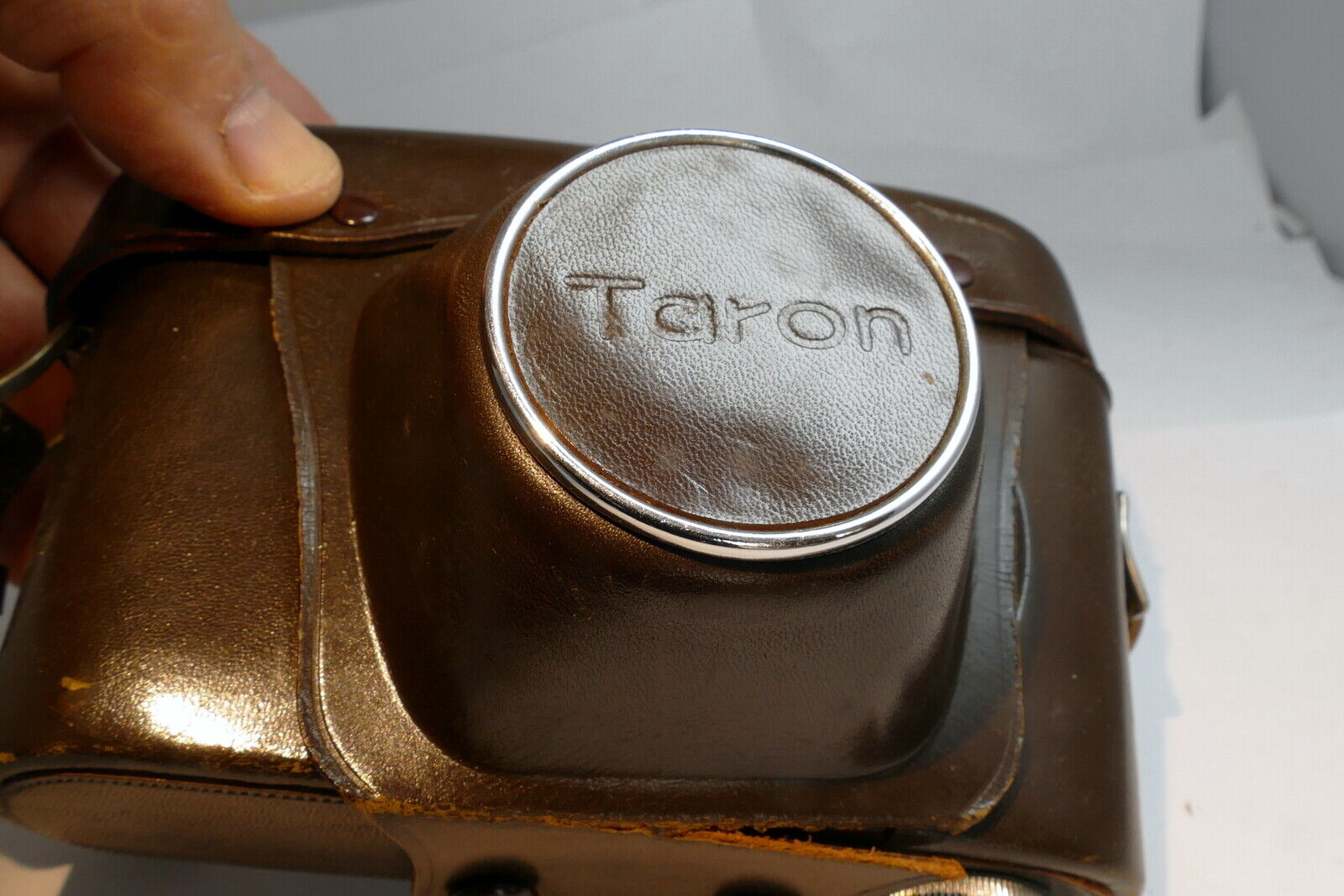 Taron Leather case for 35 camera with Tomioka Lausar 4.5cm f2.8 Lens Rangefinder