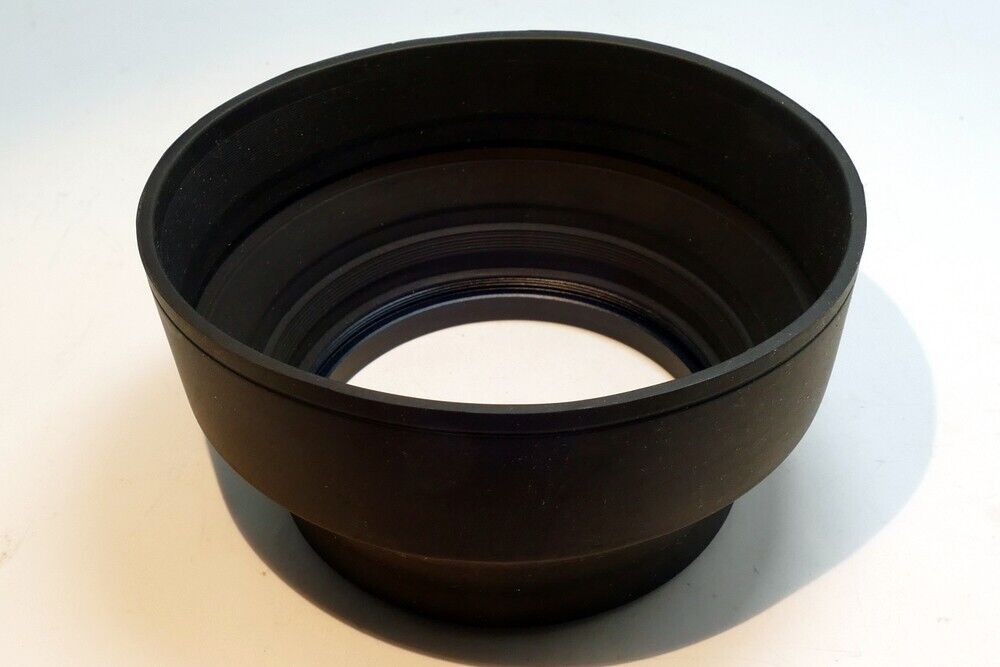 77mm Rubber Lens Hood Shade double threaded telephoto 400mm