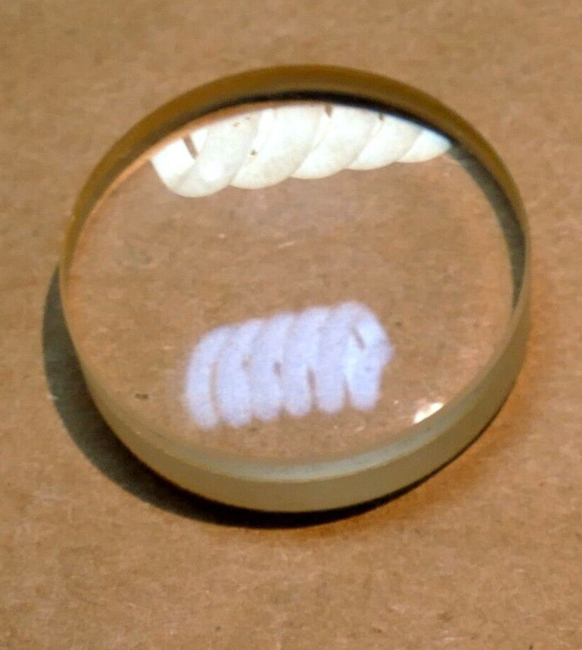 1.25" Diameter 0.35" thick Optical Convex Glass for microscope