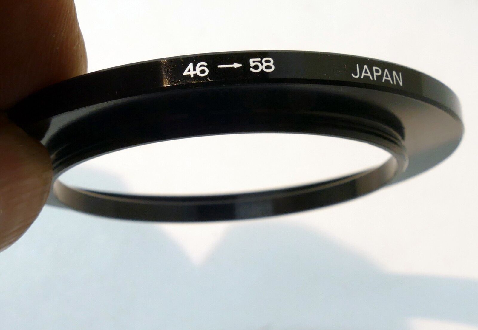 46-58mm Metal Step Up Adapter Ring 46mm Lens to 58mm Filter Converter E46-E58