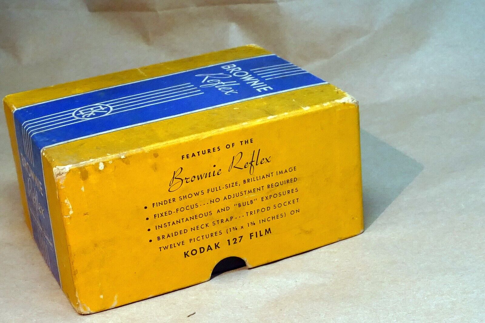 Kodak Brownie Reflex 127  Empty Box (only ) for camera vintage