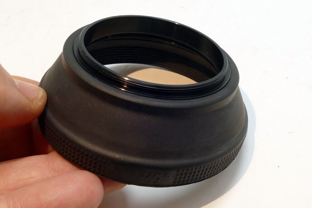 52mm Telephoto Rubber Lens Hood Shade for 50mm f1.4