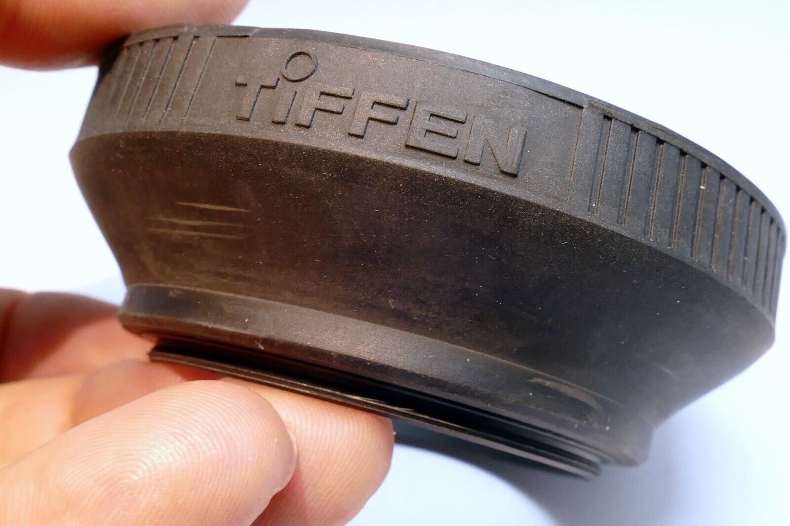 Tiffen 55mm Rubber Lens Hood Shade double threaded collapsible