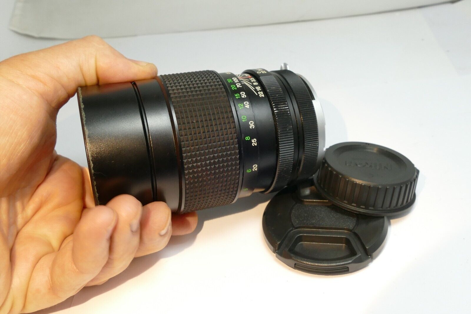 Vivitar 200mm f3.5 lens Non Ai  F mount  manual focus prime telephoto