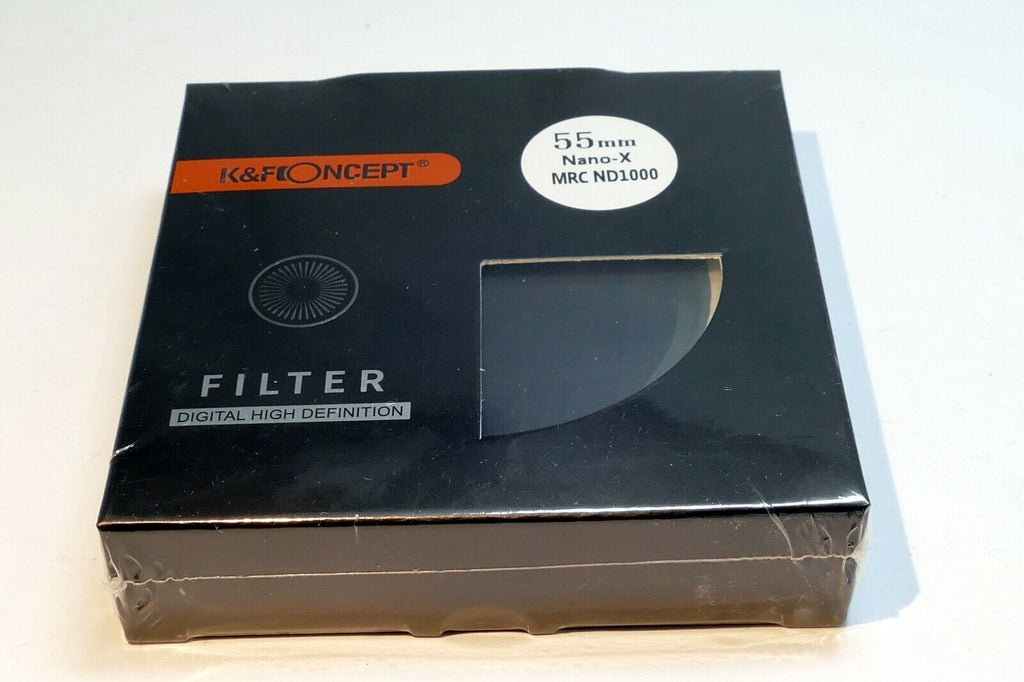 55mm K&F Nano X ND 1000 3.0 10 Stop Neutral Density Lens Filter IR