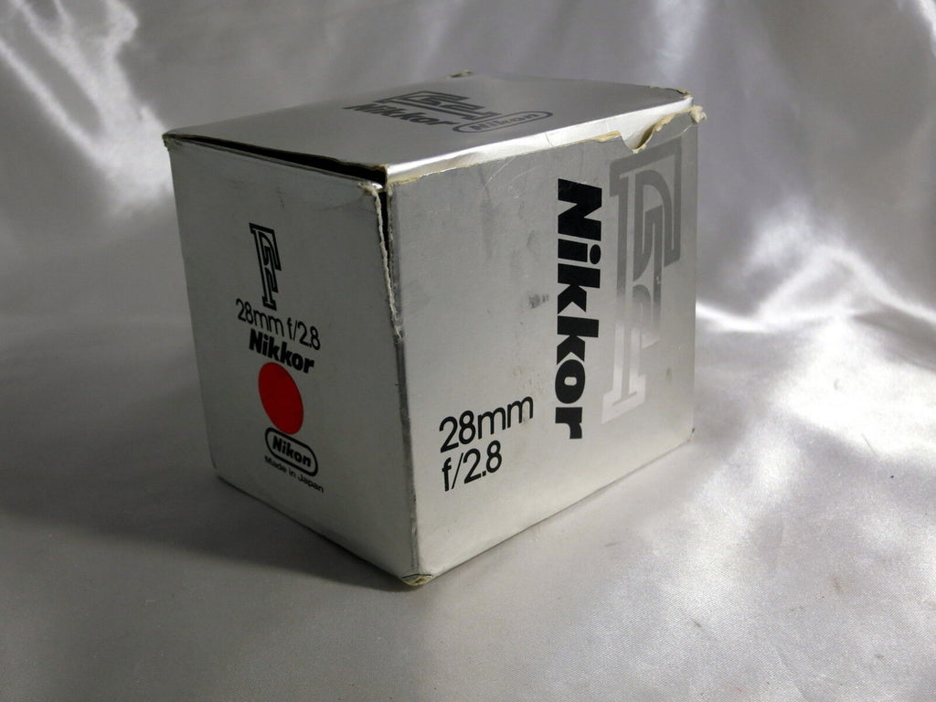 NIKON F 28mm f/2.8 Lens Empty Box (only!) with foam insert  5403009