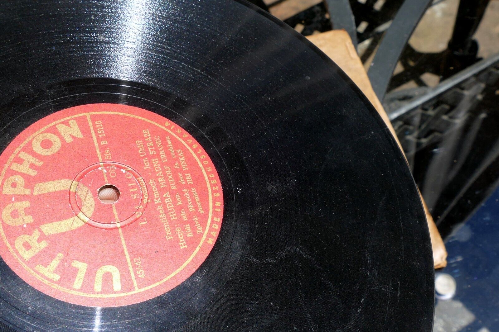 10" 78rpm Hudba Hradní Stráže 15110 Ultraphon Pestry Sokole 1948