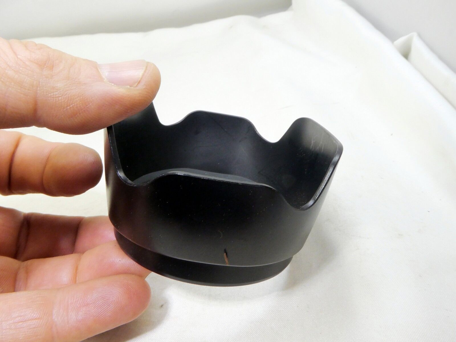 63mm ID  Plastic Lens Hood  twist on type (unknown brand)