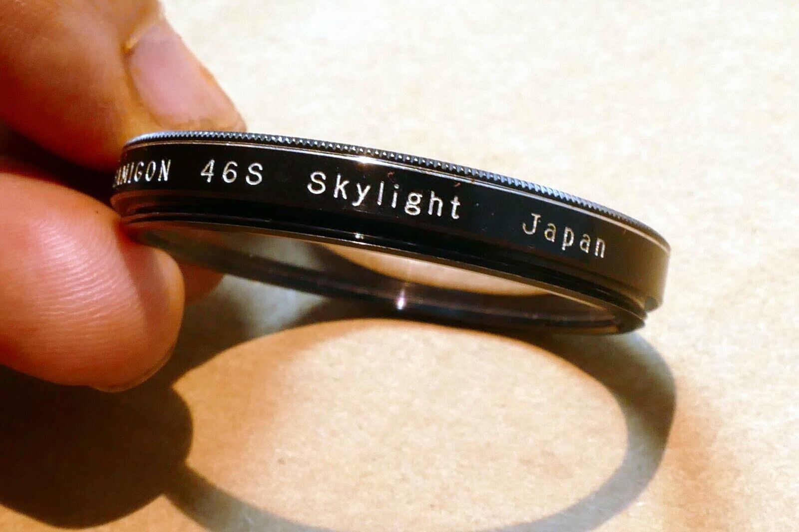 Samigon 46mm Filter Skylight 1A sky (with caoting damage , smudges)