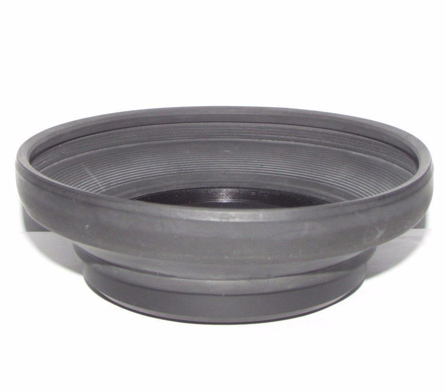 62mm Wide Angle 24mm 28mm Rubber  Lens Hood Collapsible