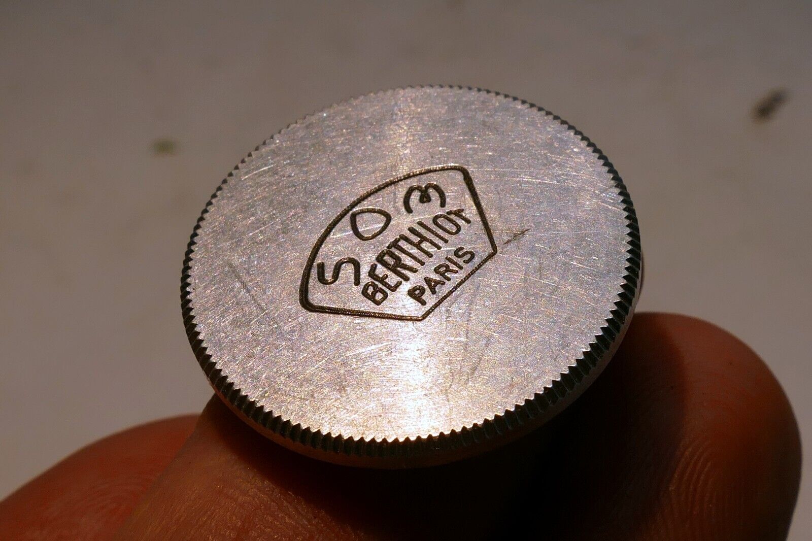 SOM Berthiot 23mm Paris ID Front Lens Cap Metal threaded