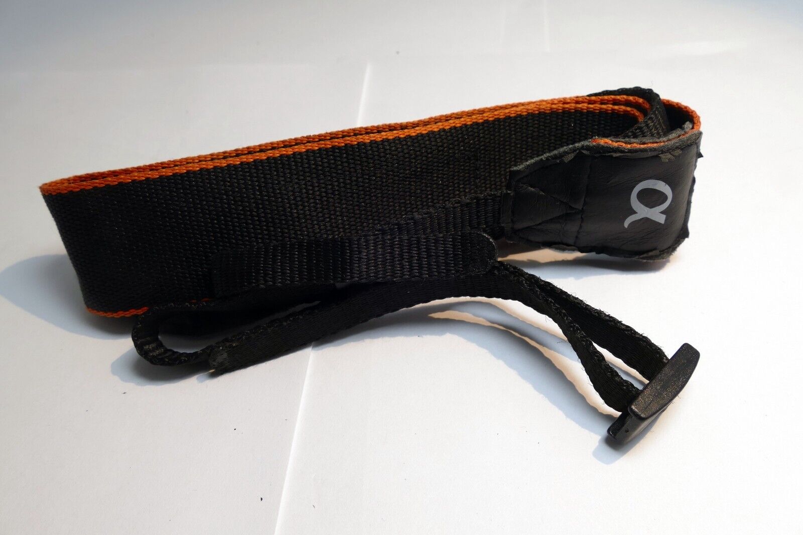 Sony Alpha a Shoulder Camera  Strap canvas Black-Orange -  Genuine OEM
