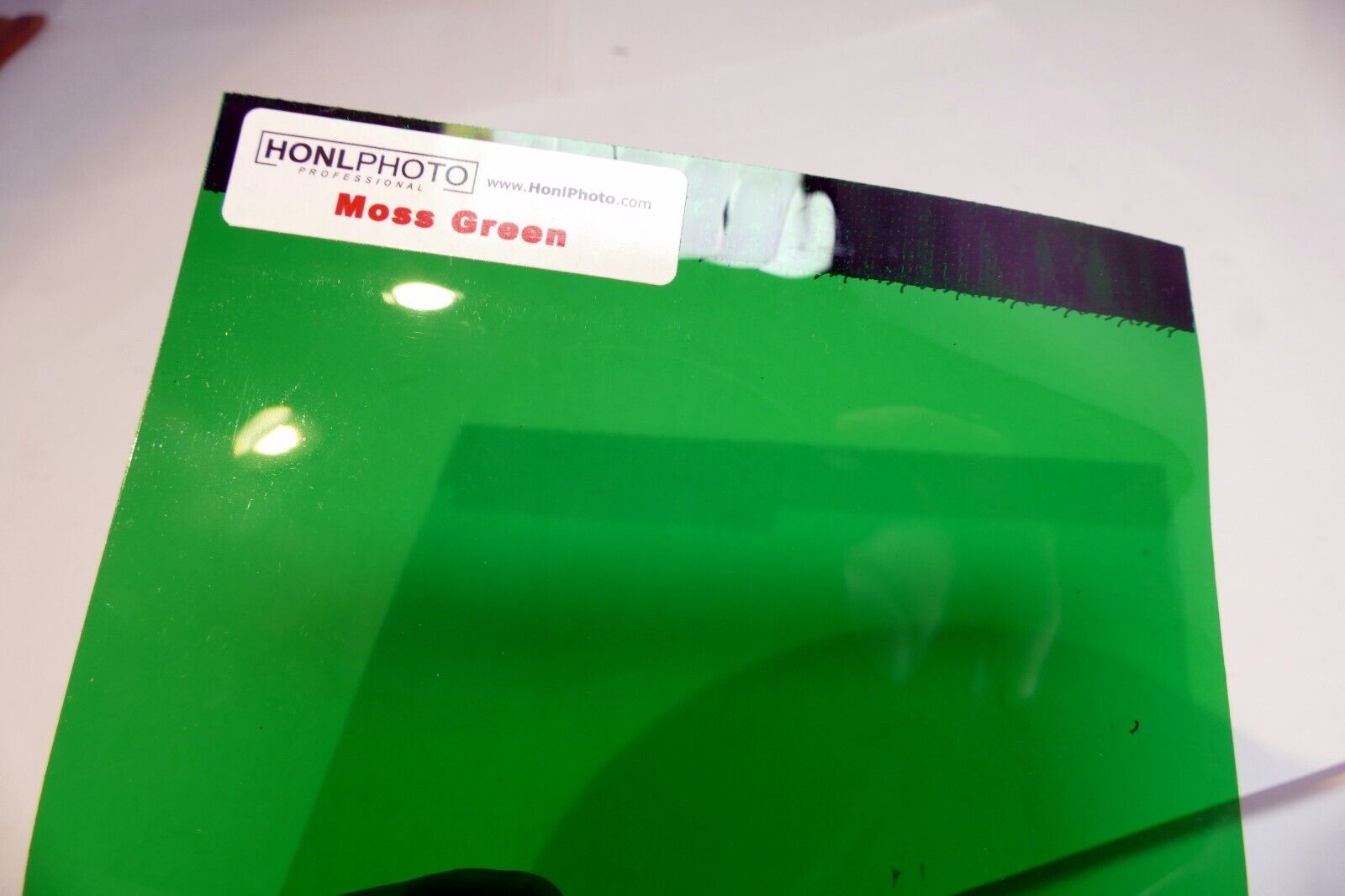 Honl Photo Color  Moss Green rectangular 4X3" gel filter for flash