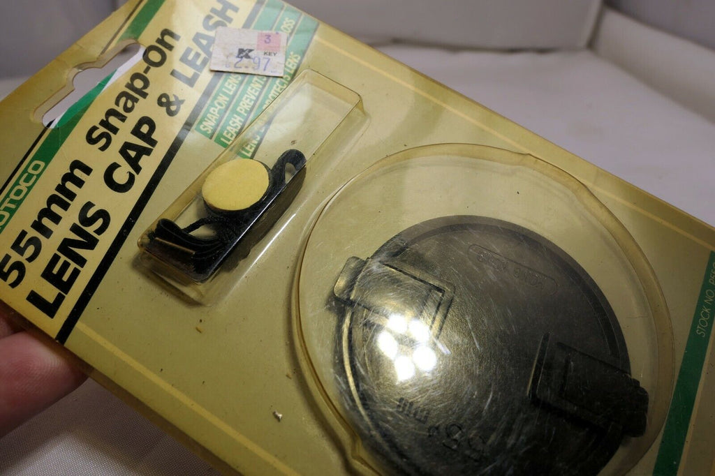 55mm Front Lens Cap  snap on type with leach keeper string P55CH