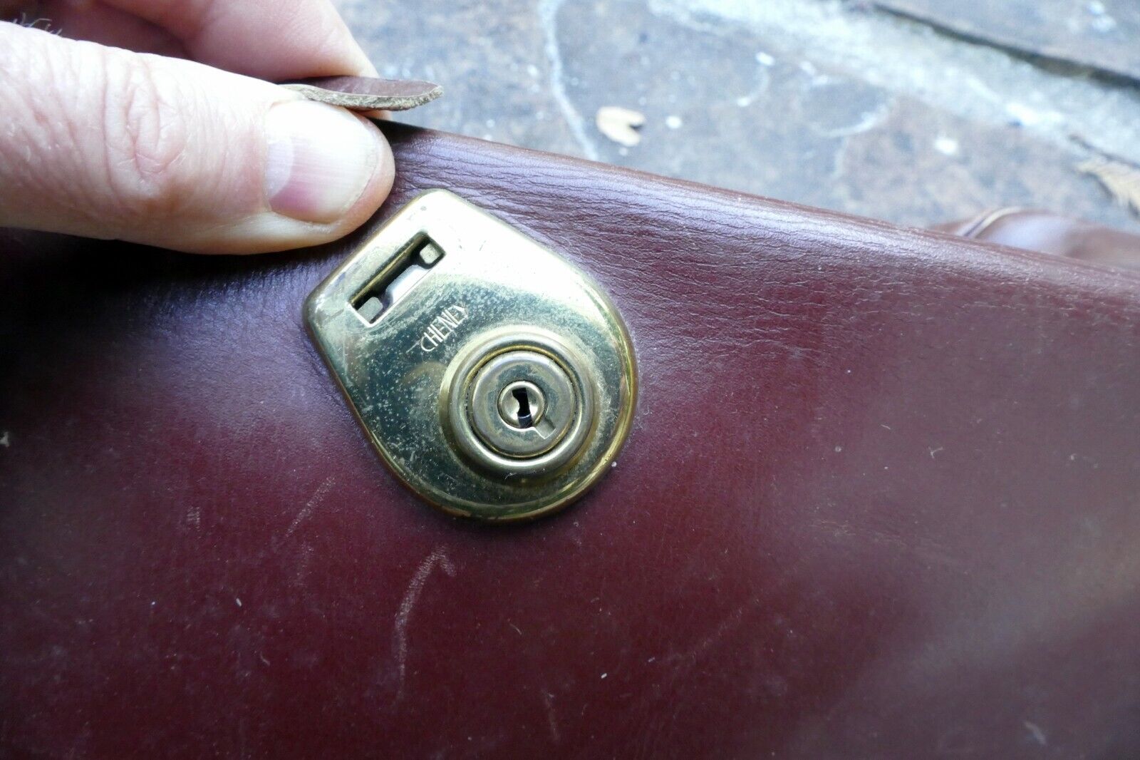 Cheney Genuine Leather Hard Case Camera antique messenger bag made in England