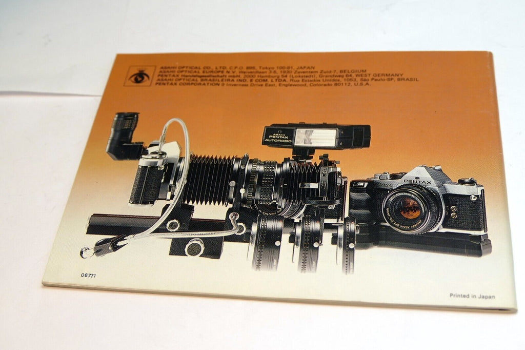 Pentax K100  System  chart lens accessory guide brochure