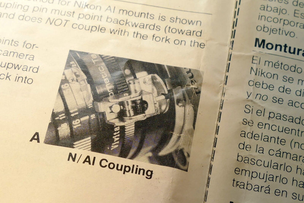 Nikon F and Ai Coupling Guide Brochure for Nikon F mount