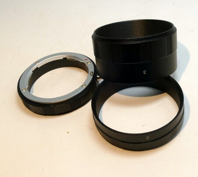 57mm Threaded lens Macro Tube Close up set  14mm 28mm 7mm with F mount
