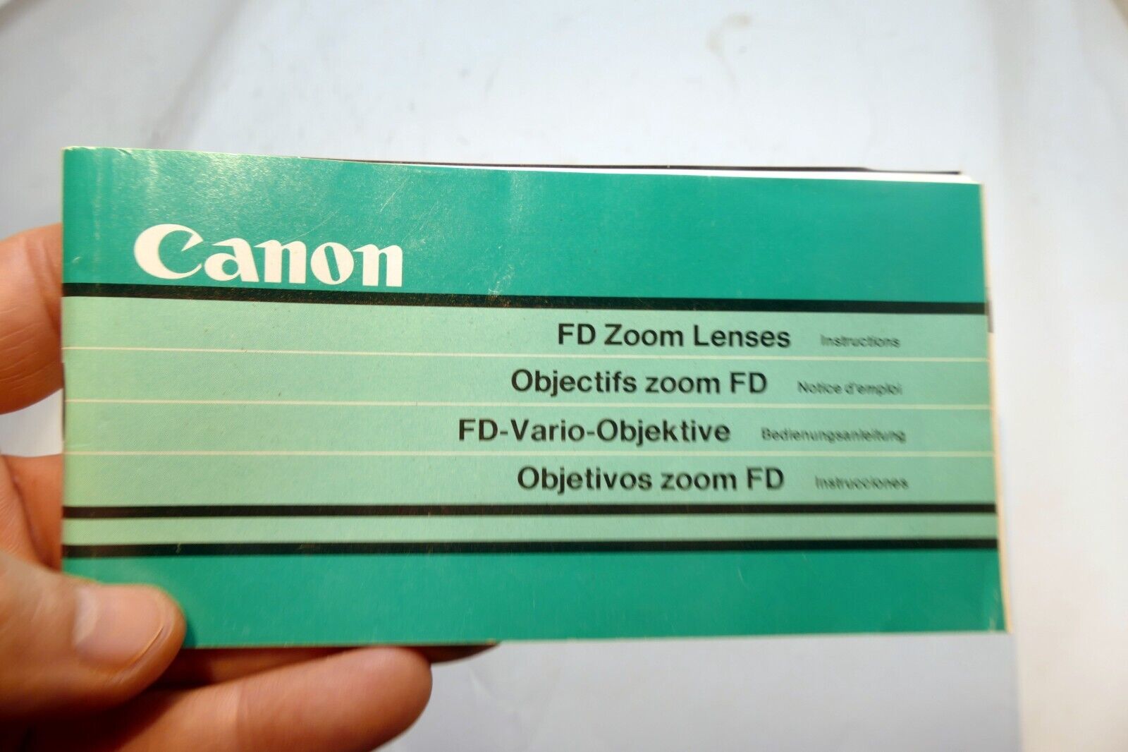 Canon FD ZOOM Lens Sales Brochure guide Instructions