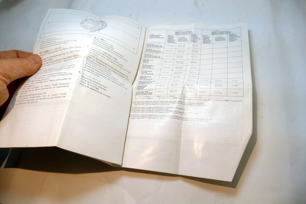 Nikon E series 135mm f2.8 Ai-s LENS Instruction Guide Manual 1985