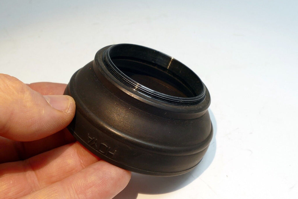 49mm Lens Hood Shade rubber threaded screw in