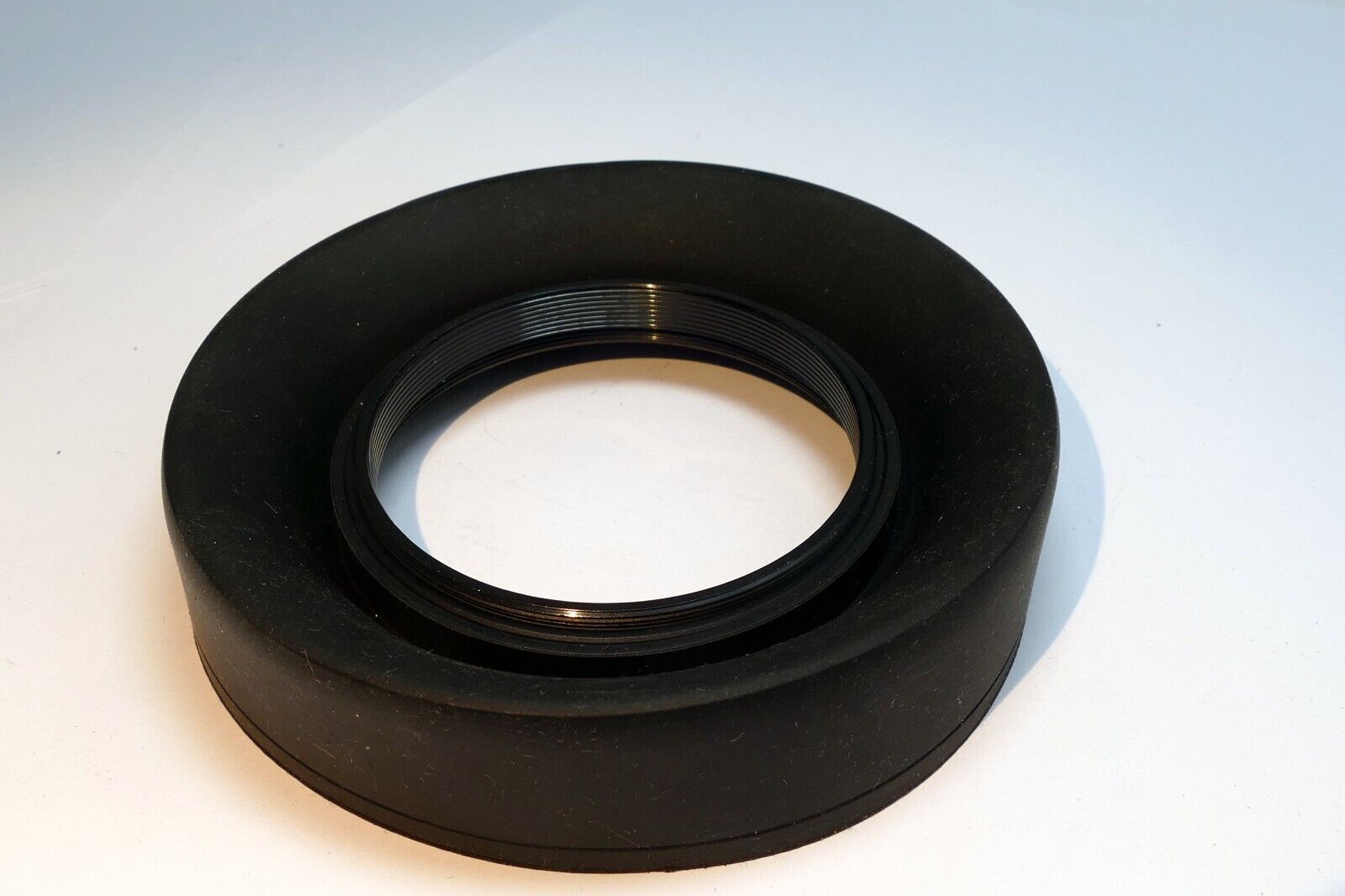 58mm Rubber Lens Hood Shade  double  threaded 3- way wide angle telephoto