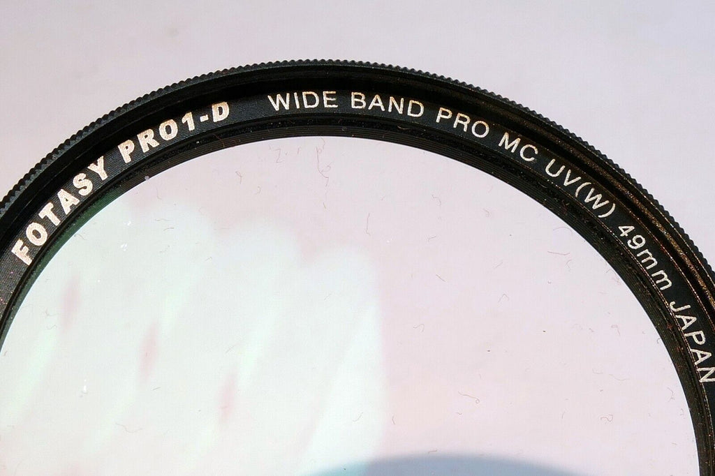 Fotasy 49mm MC UV Filter Pro1D Wide Band low slim profile angle