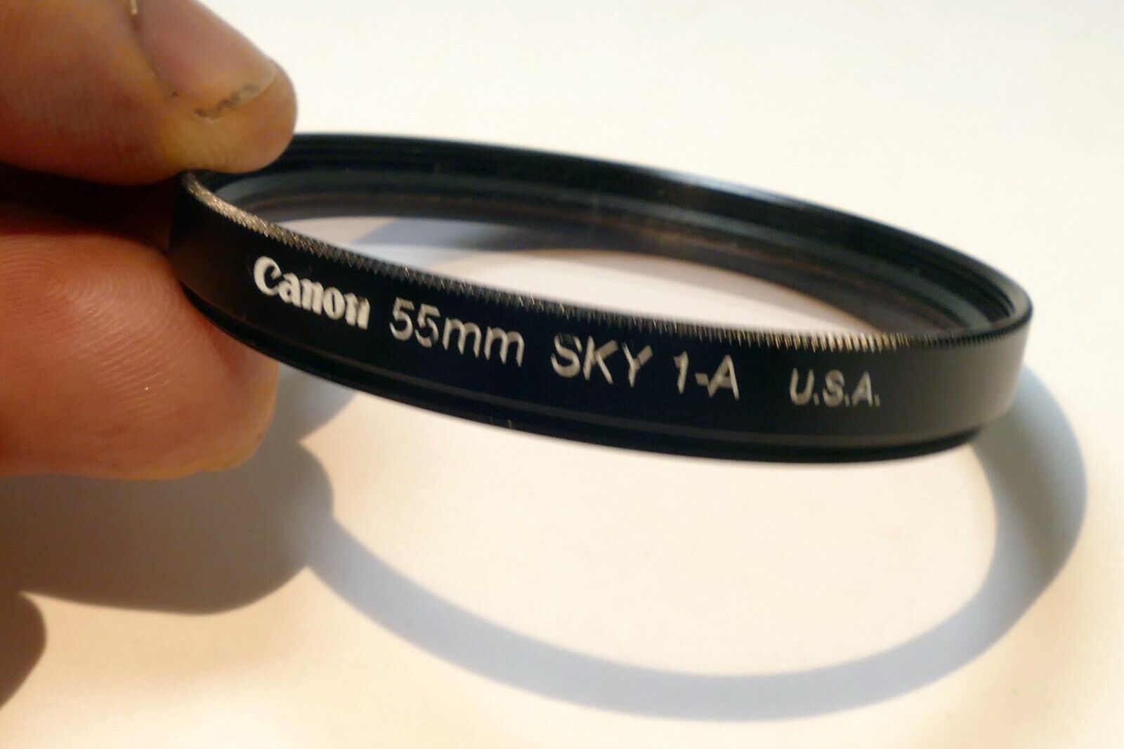 Canon 55mm Filter 1-A Skylight 1x w/ ribbed rim for 50mm f1.8 S.C. - made in USA