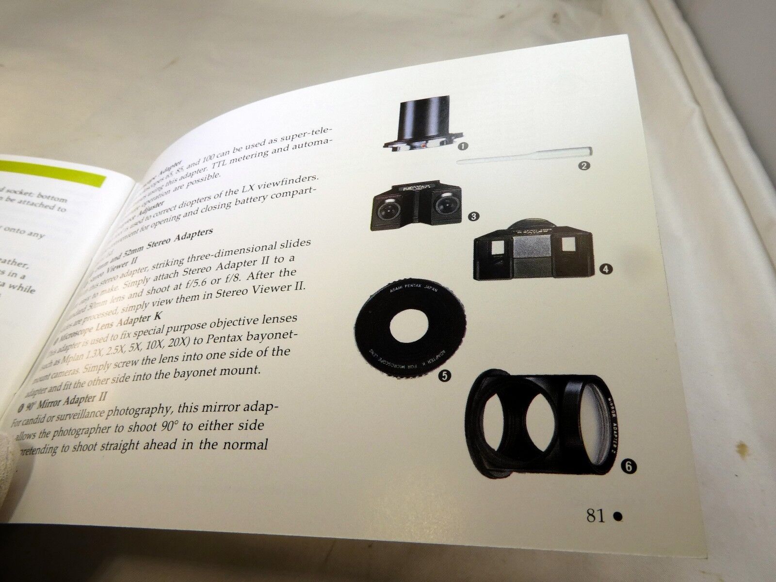 Pentax Lenses Flashes and Accessories List Brochure Guide 1987 AF cameras englis