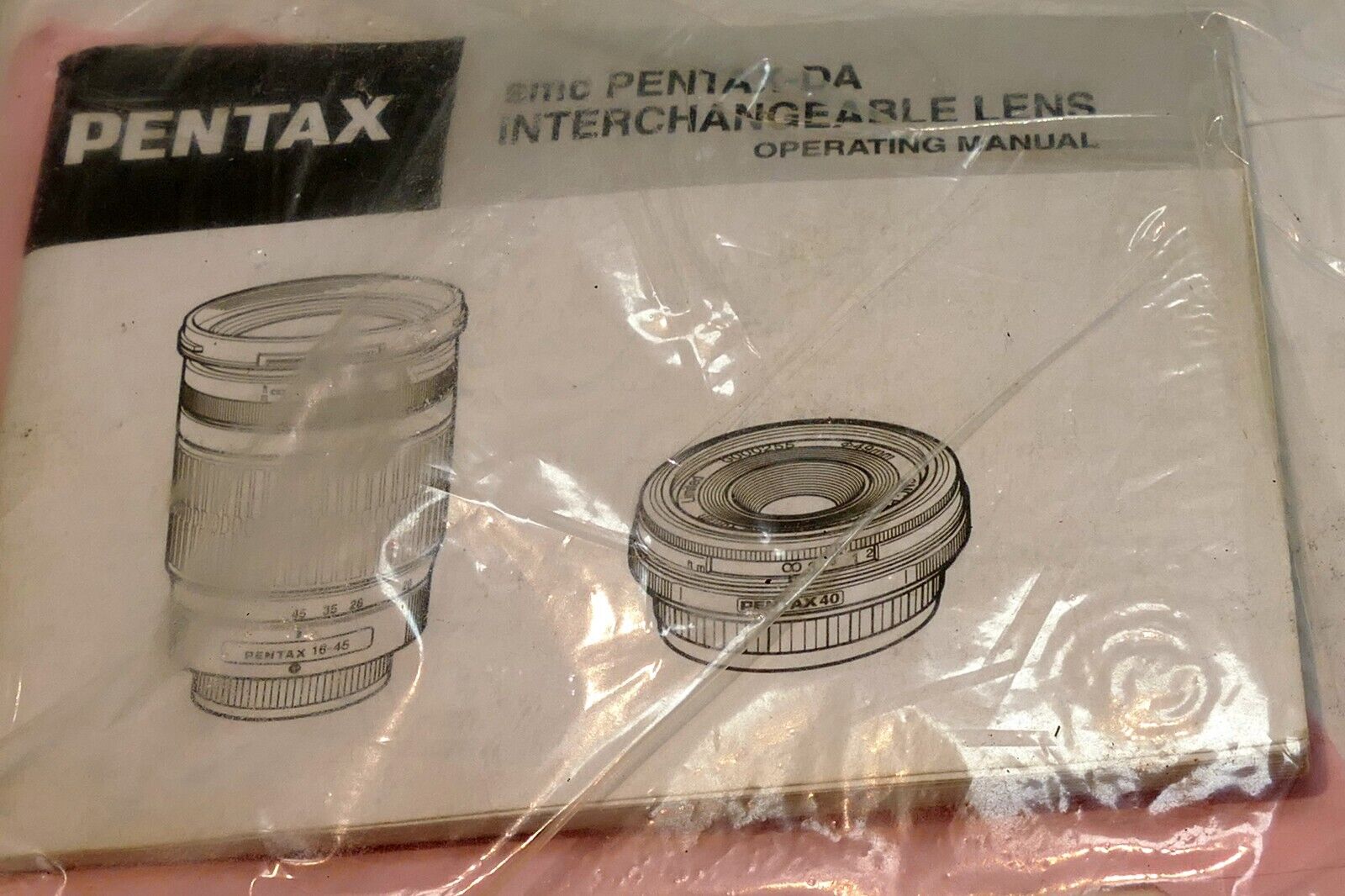 Pentax 16-45mm f4 40mm f2.8 DA SMC Lens Guide Manual Instructions (EN)