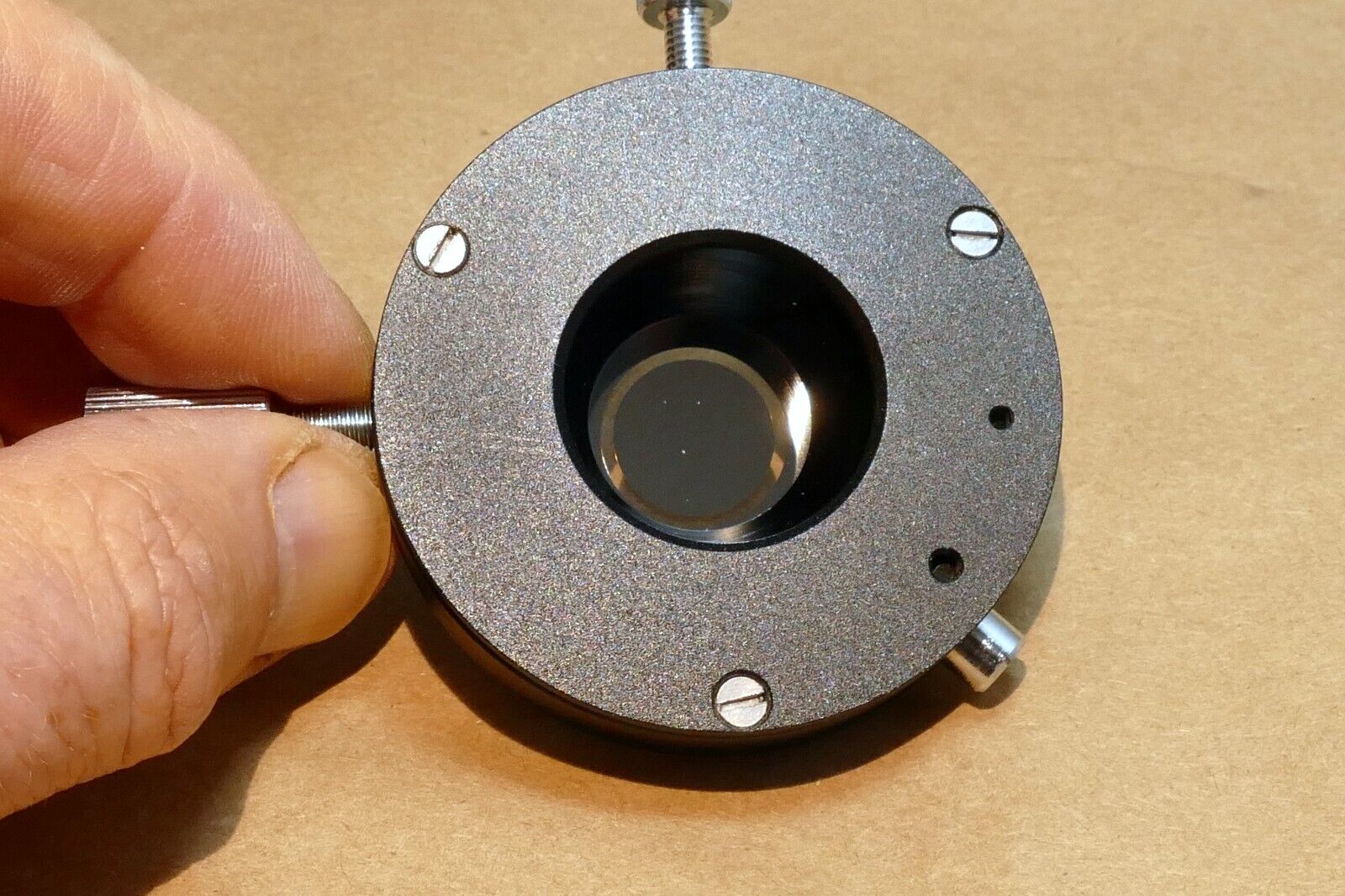 100X phase contrast ring Darkfield Condenser for Compound Microscopes  AmScope