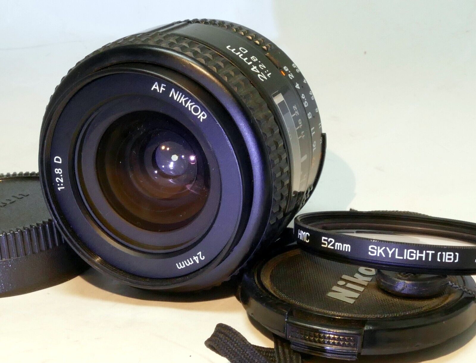 Nikon Nikkor AF 24mm F2.8 D Autofocus Lens  AS IS - parts - works manual mode