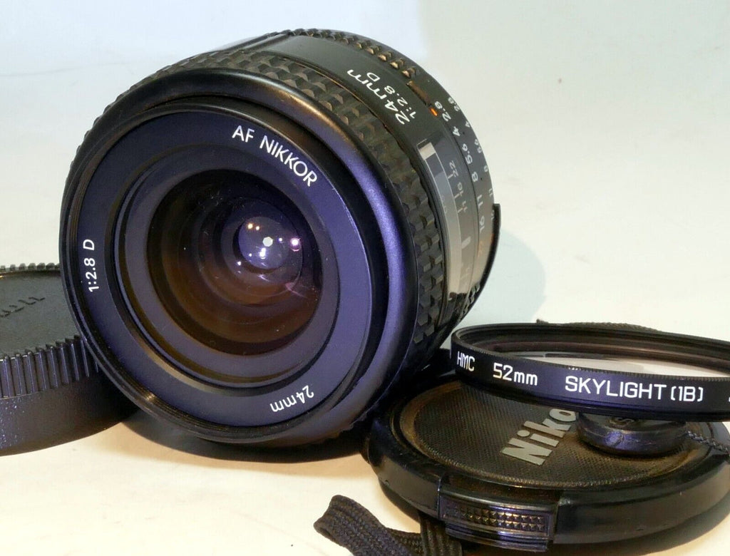 Nikon Nikkor AF 24mm F2.8 D Autofocus Lens  AS IS - parts - works manual mode