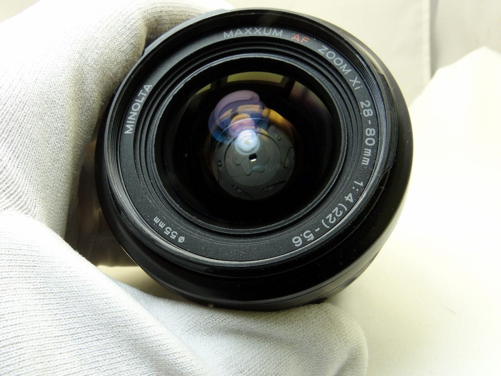 Konica Minolta AF XI 28-80mm f4-5.6 Lens (aperture blades stuck w/ oil) -  Parts