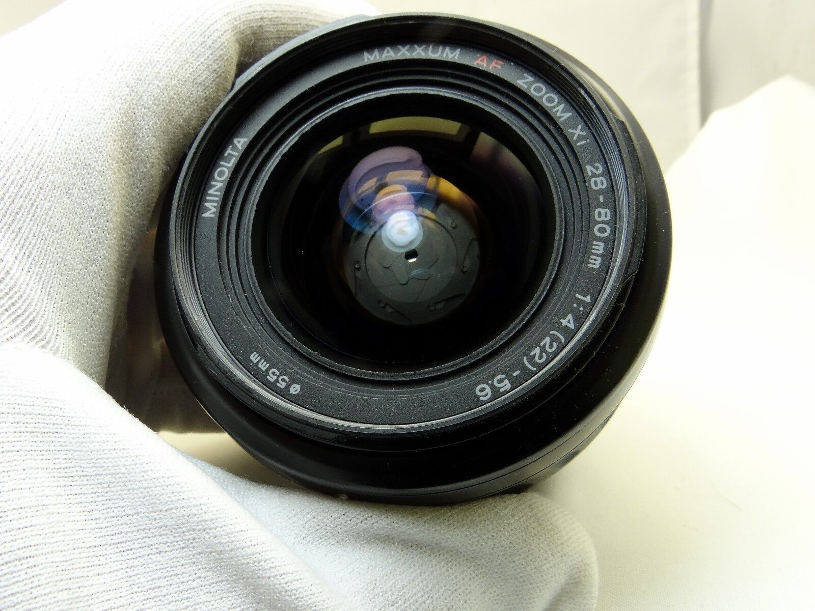 Konica Minolta AF XI 28-80mm f4-5.6 Lens (aperture blades stuck w/ oil) -  Parts