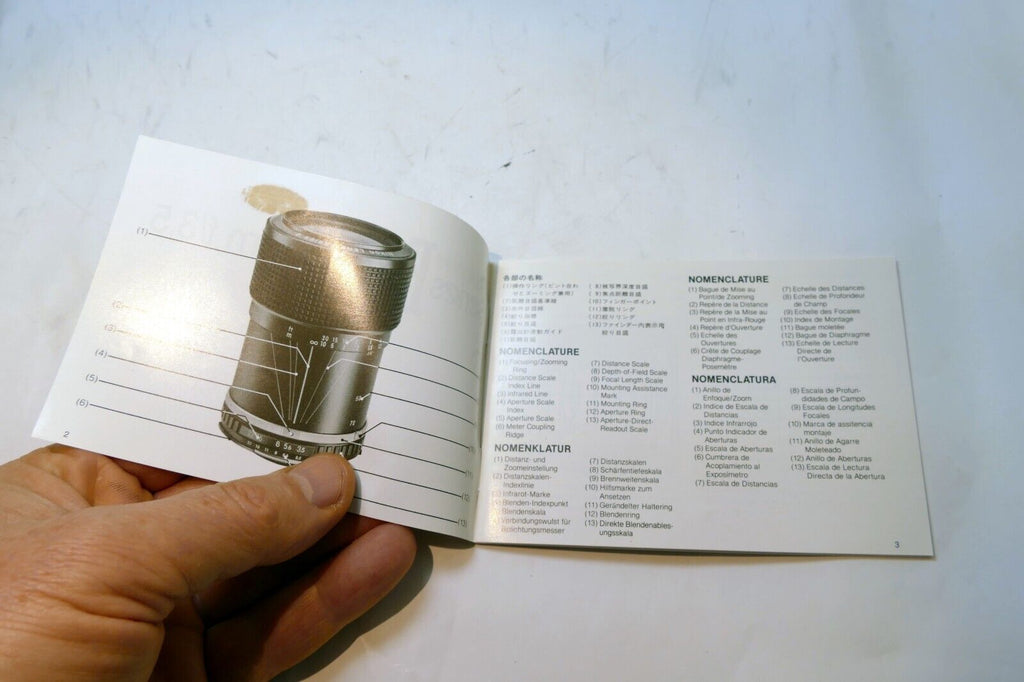 Nikon E series 36-72mm f3.5 Ai-s LENS Instruction Guide Manual 1981
