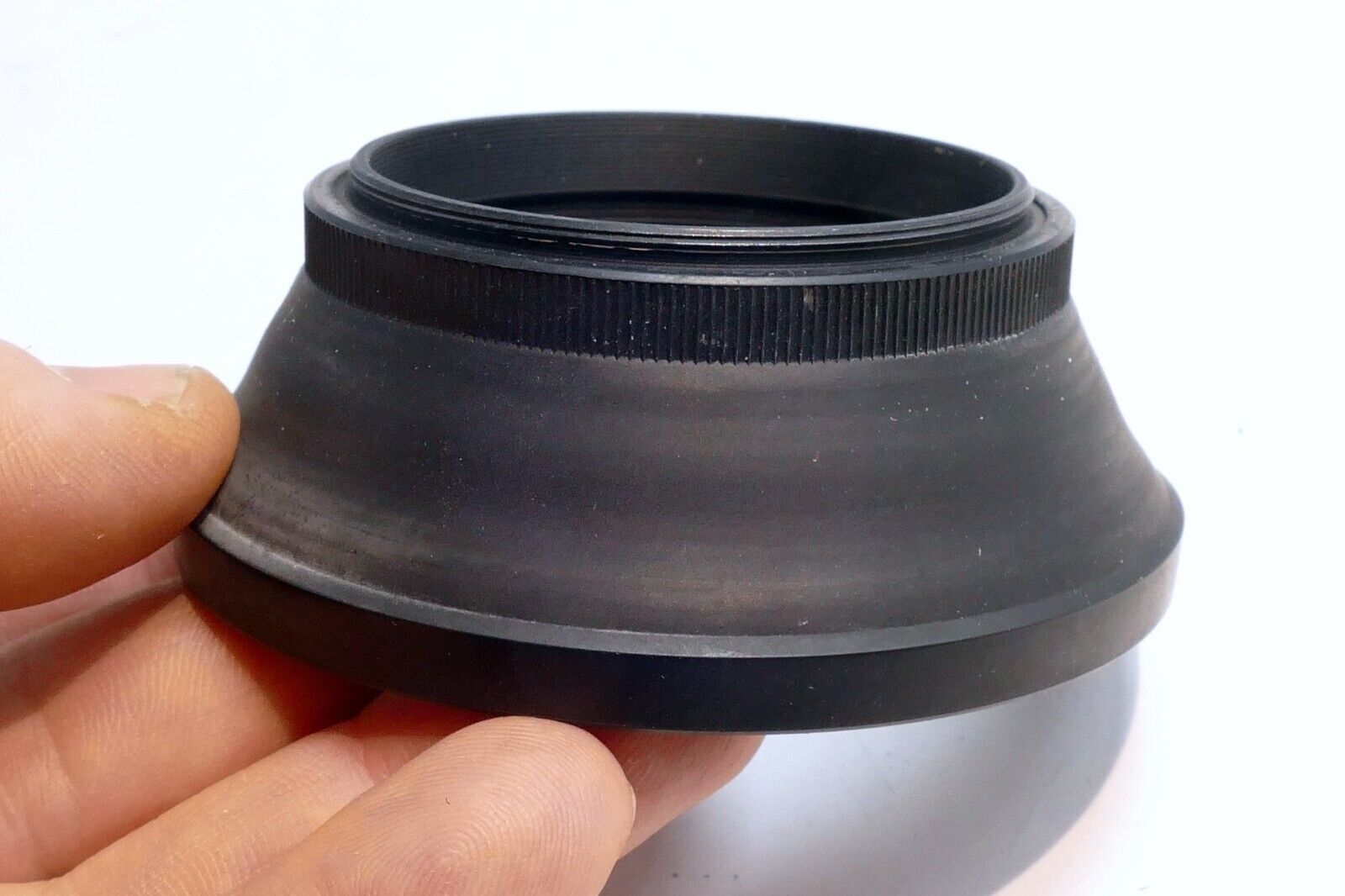 52mm Rubber Double Threaded Collapsible  Lens Hood Shade for 50mm f1.4