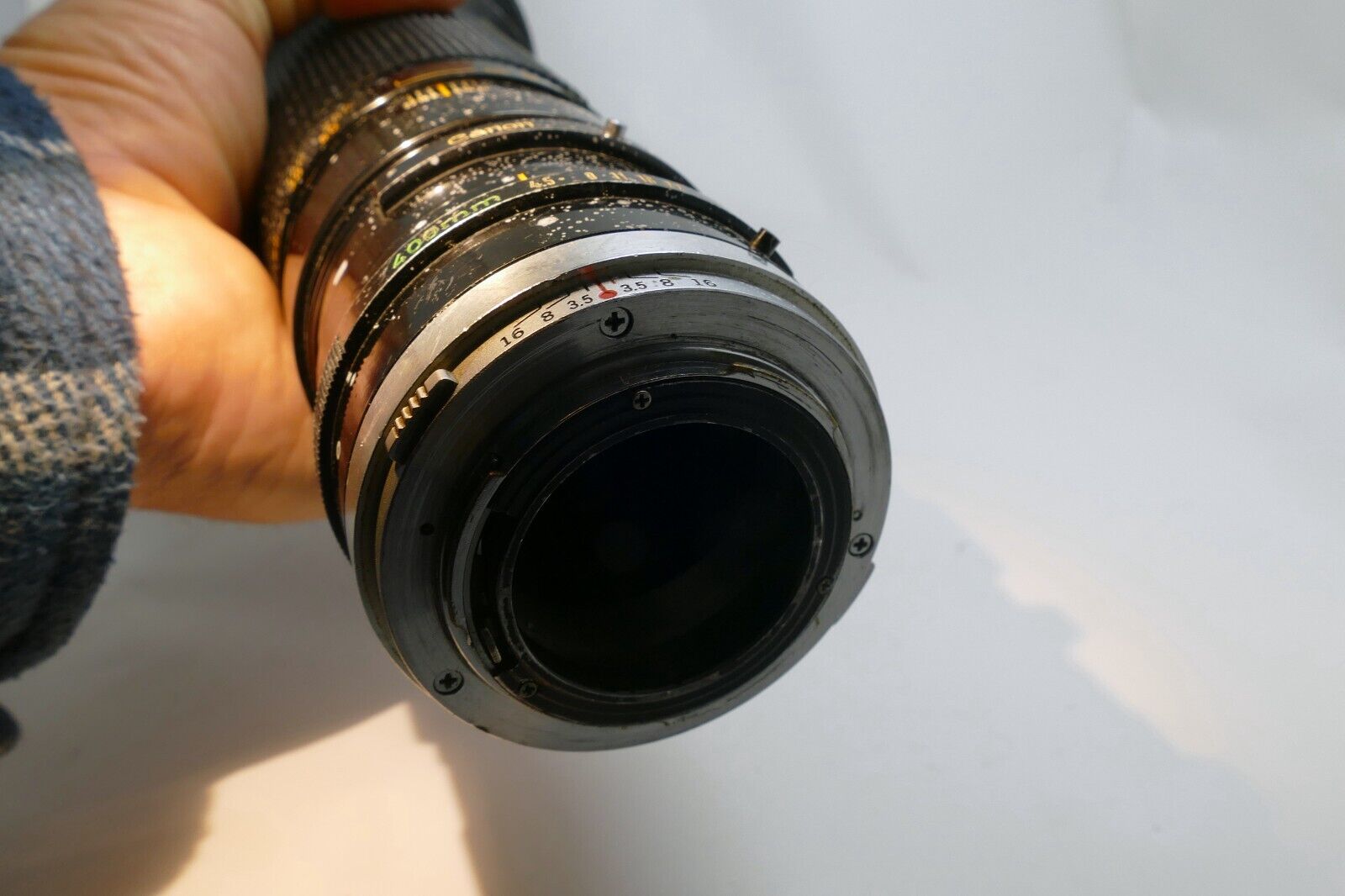 Canon FD 400mm f4.5 SSC Lens converted to Olympus OM mount OM-1n 2N 4ti