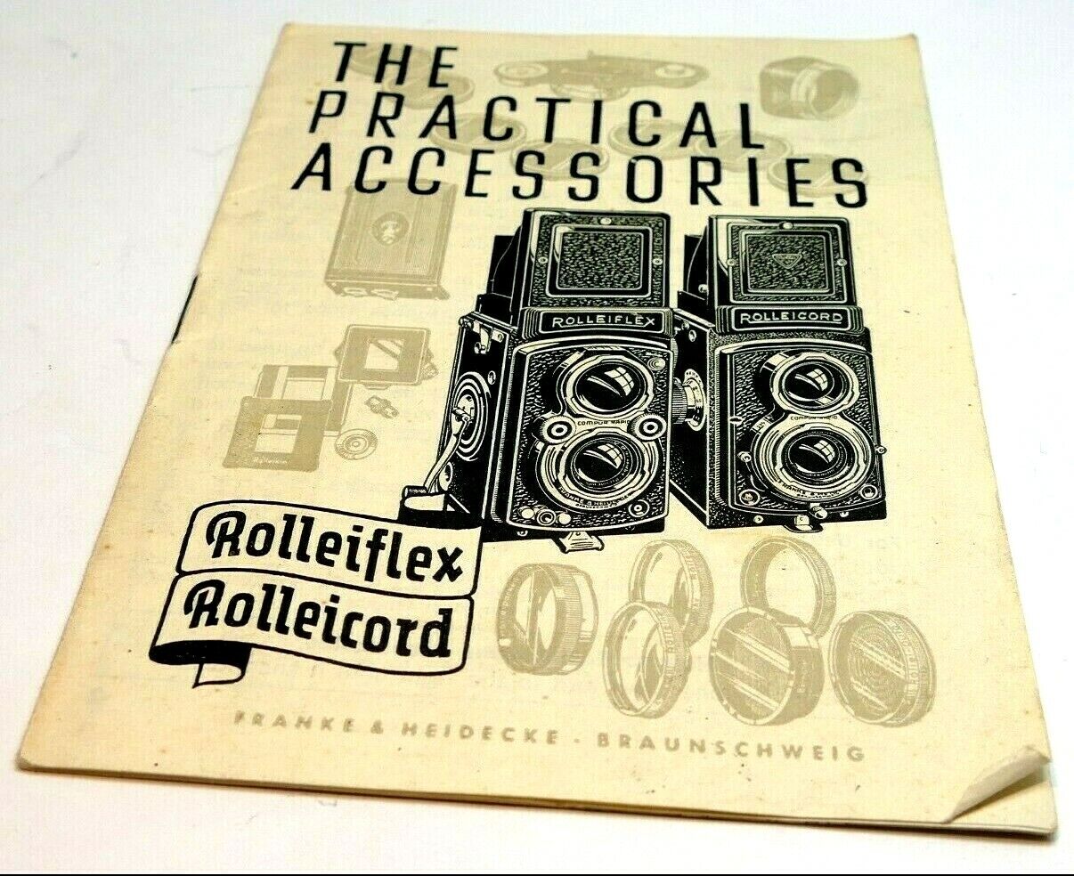 Rolleiflex Rolleicord TLR camera Practical accessories Guide Brochure English