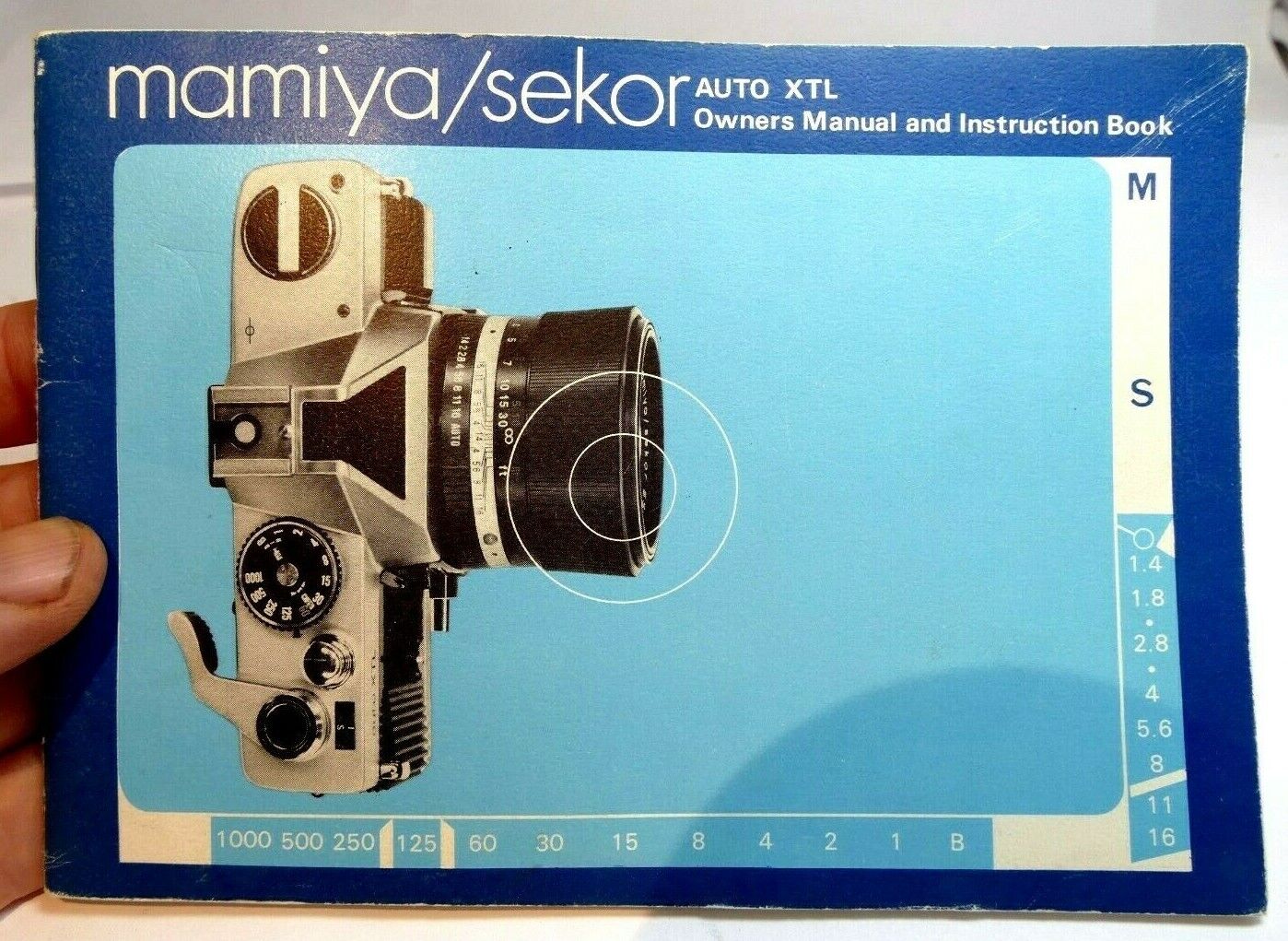 Mamiya Sekor Auto XTL camera Instruction manual guide English E