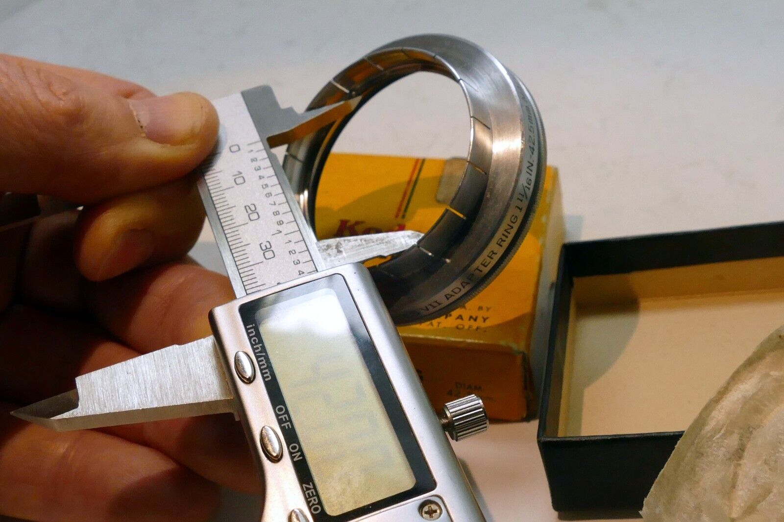 Kodak series VII 7  1 11/16" 42.5mm Adapter ring w/ retainer ring Filter Holder