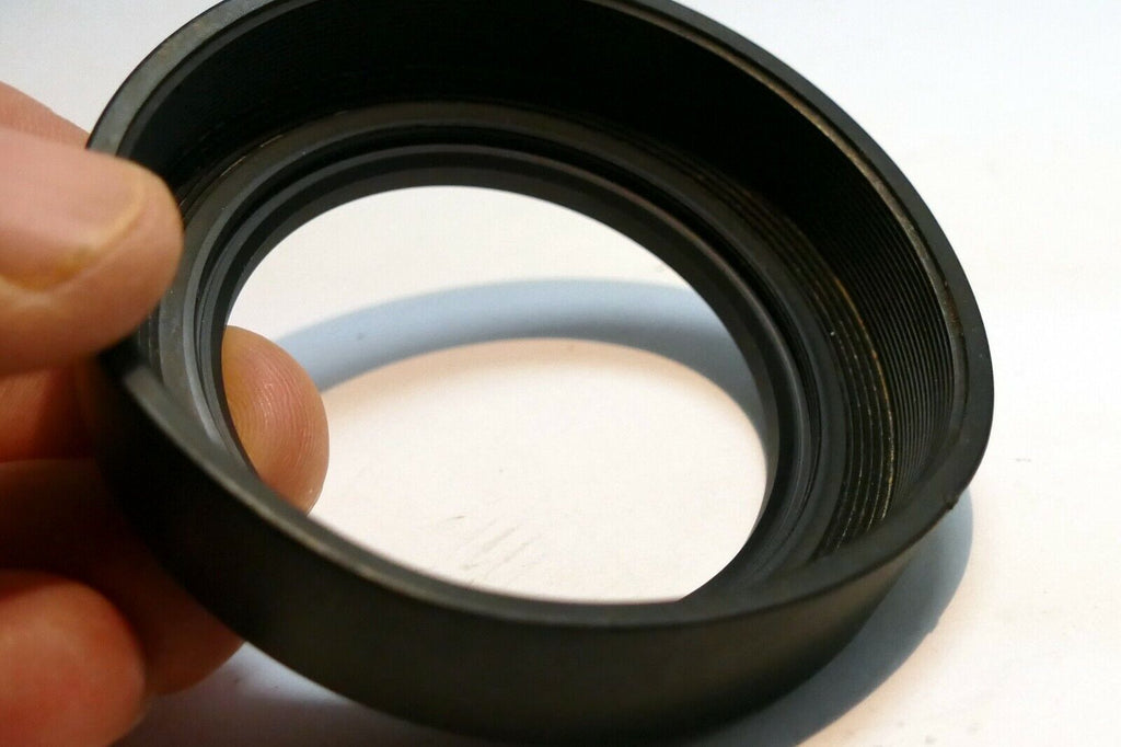 Rigid 49mm rubber lens hood shade for medium telephoto 85mm 100mm  lenses
