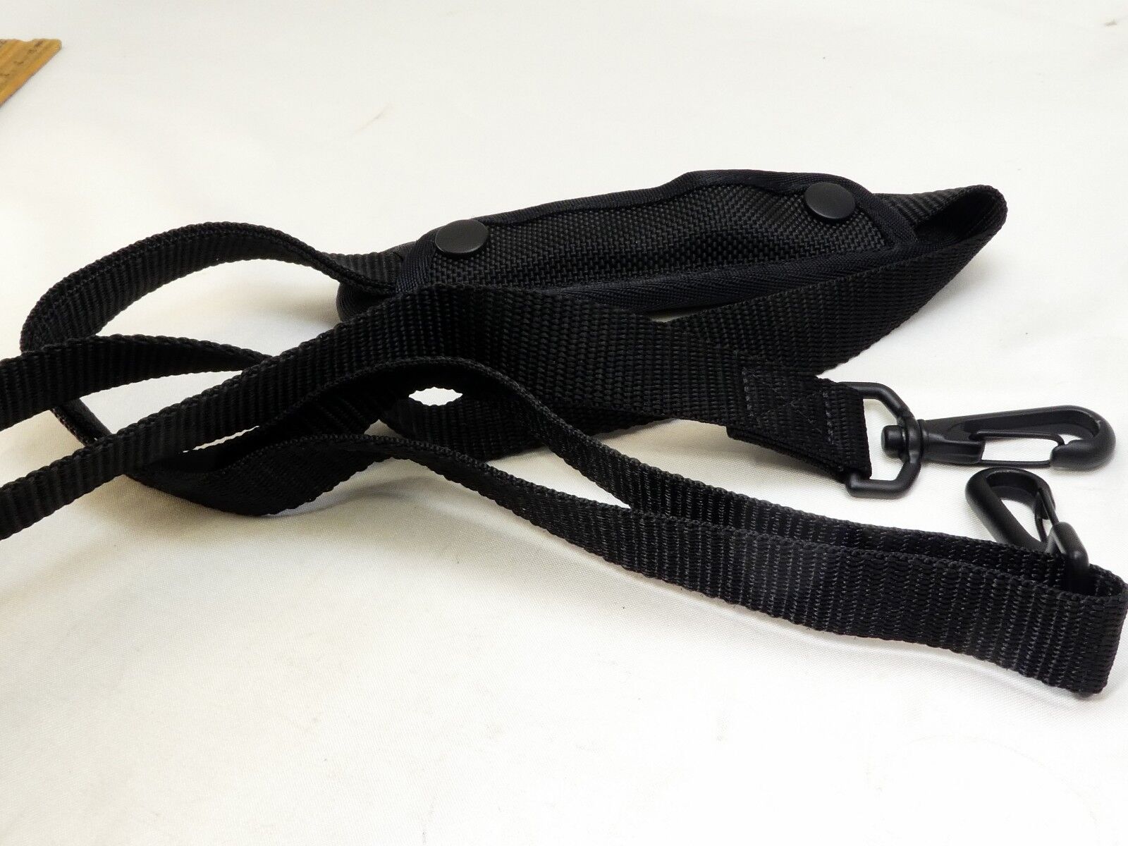 Black Neck Shoulder Strap for camera case Nylon Sturdy with Metal Clips