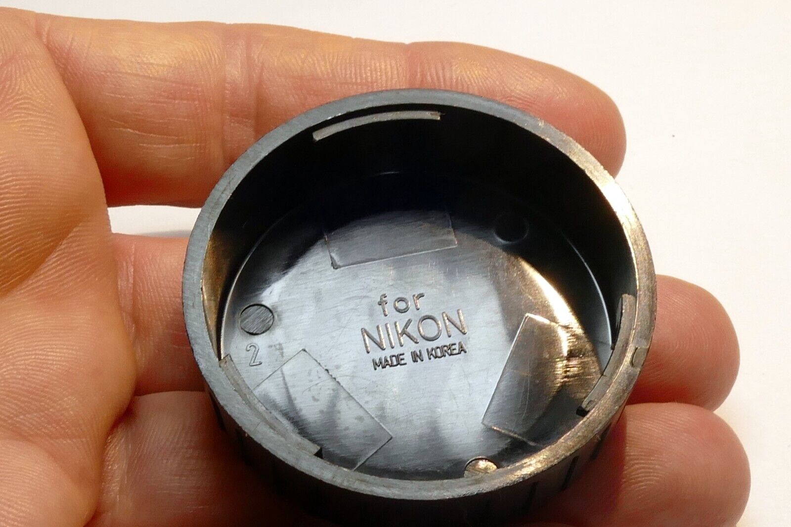 F Rear Lens Cap for 50mm f1.8 lens vintage "Ni"