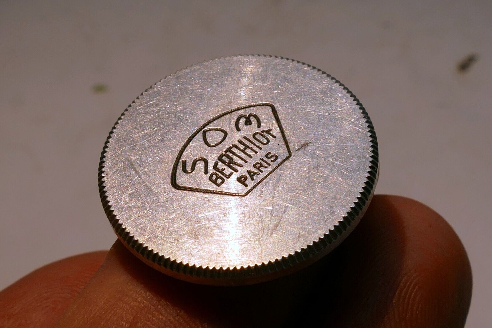 SOM Berthiot 23mm Paris ID Front Lens Cap Metal threaded