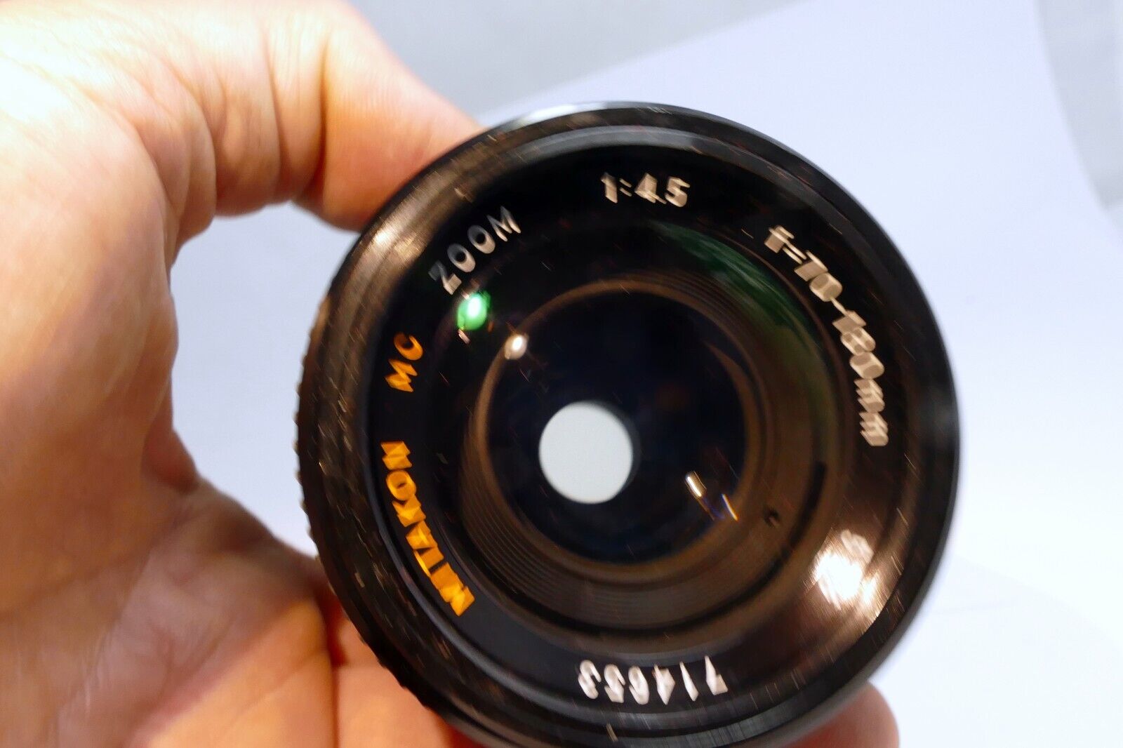 Mitakon 70-180mm f4.5 FD Lens for Canon manual focus telephoto w/ haze AS IS
