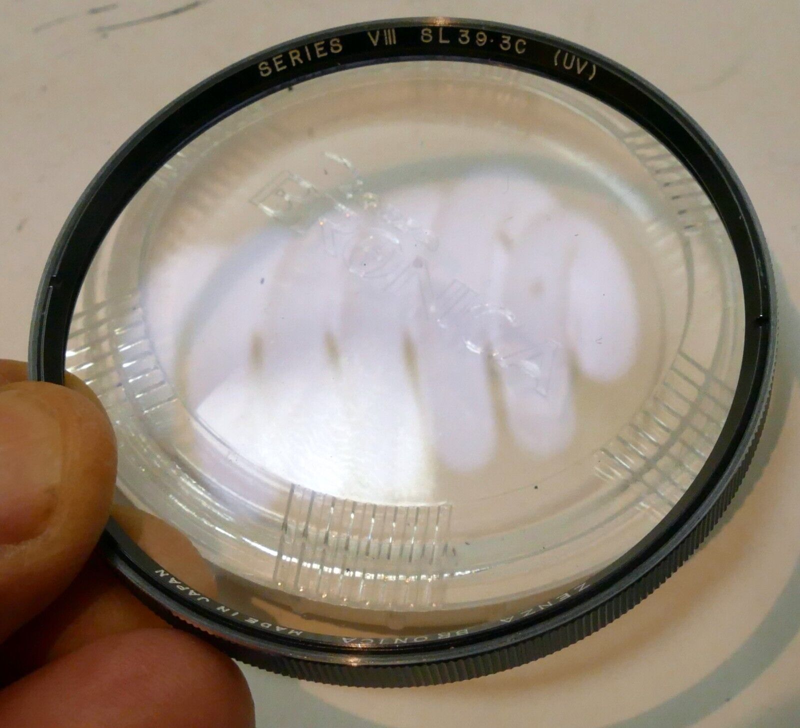 Bronica UV Series 8 Lens Filter Drop in type SL39 63.5mm Zenza - Genuine OEM S2A